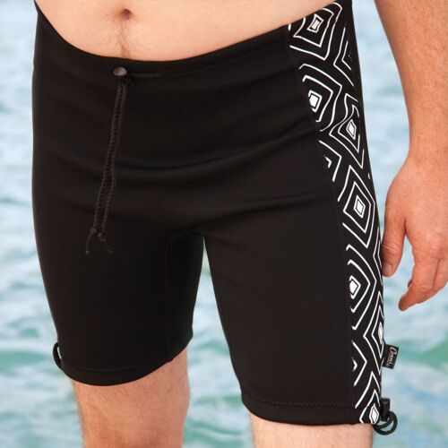 Black Aztec Conni incontinence swim shorts for adults