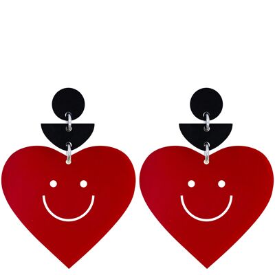 Boucles d'Oreilles Self Love Rouge