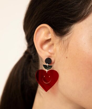 Boucles d'Oreilles Self Love Rouge 2