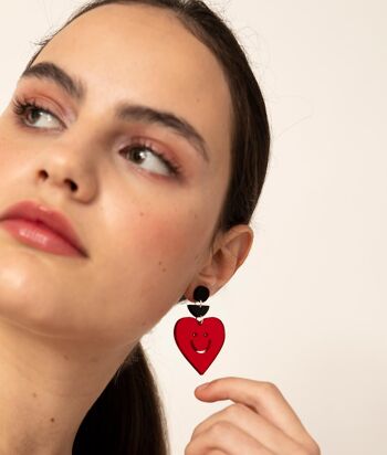 Boucles d'Oreilles Self Love Rouge 3