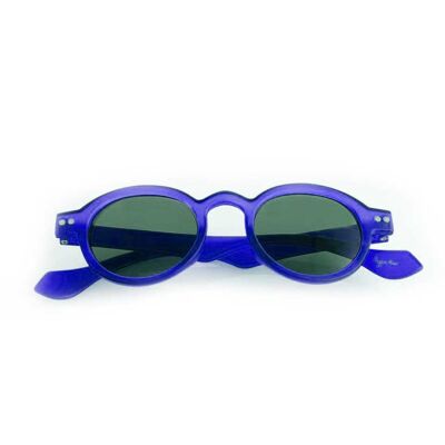 Kleine blaue Sonnenbrille / kobaltblaue Sonnenbrille