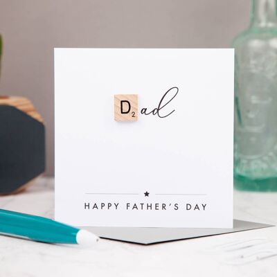 Dad/Daddy Scrabble Greeting Card