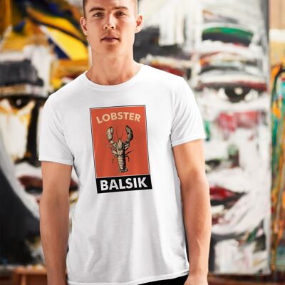 T-SHIRT UNISEXE LOBSTER BLANC