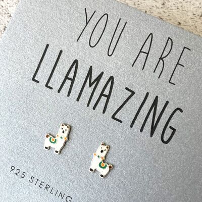 Llama Sterling Silver Earrings