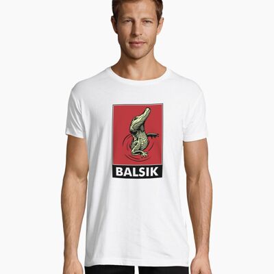 Alligator white unisex t-shirt