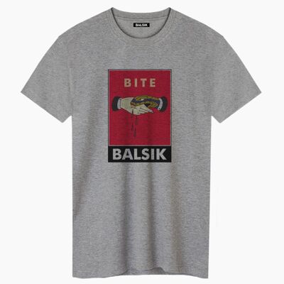 Bite gray unisex t-shirt