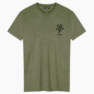 DREAM IN JAPAN T-SHIRT UNISEX VERDE CAQUI