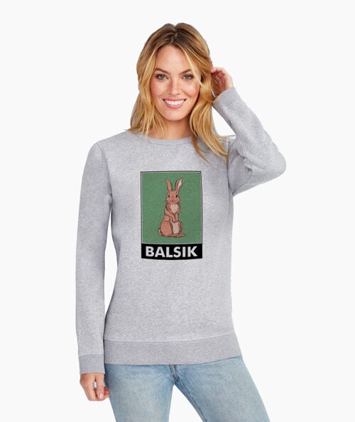 Rabbit gray unisex sweatshirt