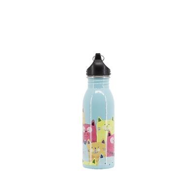 Oh My Pop! Cats-Botella de Agua 500 ml, Multicolor