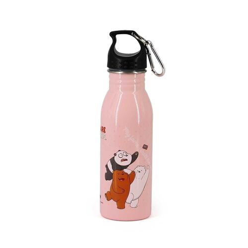 Somos Osos Rosa-Botella de Agua 500 ml, Rosa