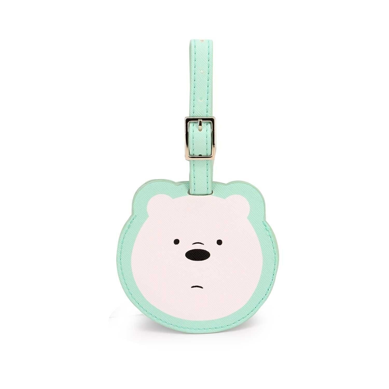 Etichetta per bagaglio color menta We Bare Bears, verde
