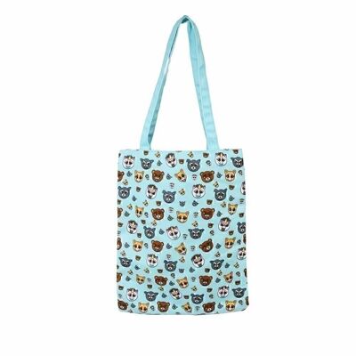 Feisty Pets Glenda Glitterpoop-Shopping Bag Sac de courses Multicolore