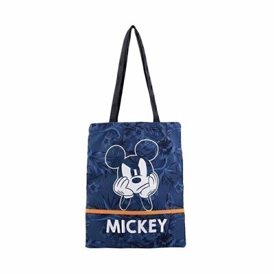Disney Topolino Blu-Shopping Borsa Shopping Bag, Blu Scuro