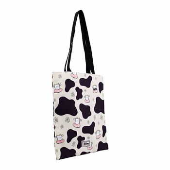 Oh Mon Pop! Cow-Shopping Bag Sac à provisions, Beige 5