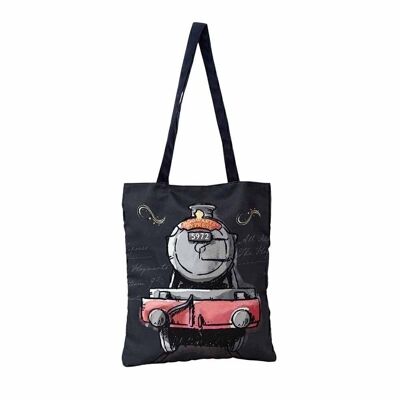 Harry Potter Train-Bolsa de la Compra Shopping Bag, Negro
