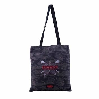 Stranger Things Hunting-Shopping Bag Sac à provisions, Gris 1