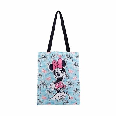 Disney Minnie Mouse Tropic-Shopping Bag Einkaufstasche, Türkis