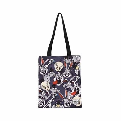 Looney Tunes Folks-Shopping Bag Shopping Bag, Gray