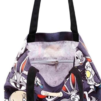 Looney Tunes Folks-Shopping Bag Sac à provisions, Gris 2