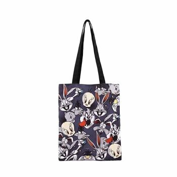 Looney Tunes Folks-Shopping Bag Sac à provisions, Gris 5