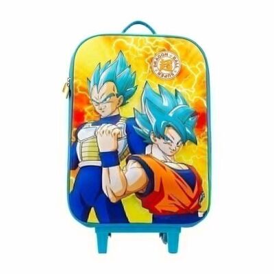 Dragon Ball (Dragon Ball) Energy-Suitcase Trolley Soft 3D, Orange