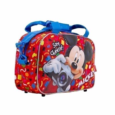 Disney Mickey Mouse Say Cheese-Bolsa de Deporte, Rojo