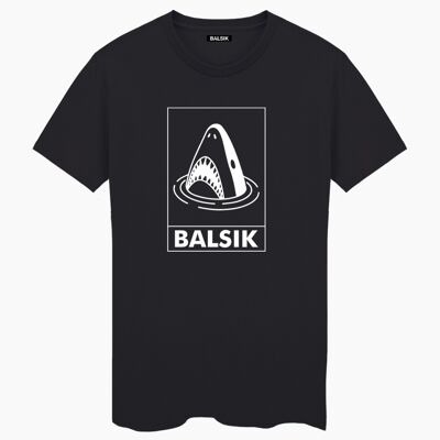 Shark black unisex t-shirt