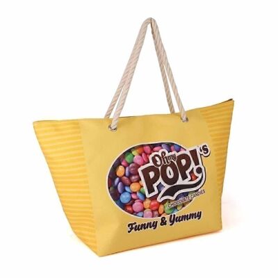 O My Pop! Chococandy-Sunny Beach Bag, Yellow