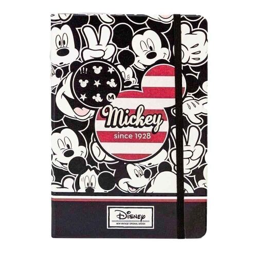 Disney Mickey Mouse U.S.A.-Cuaderno Diario, Negro