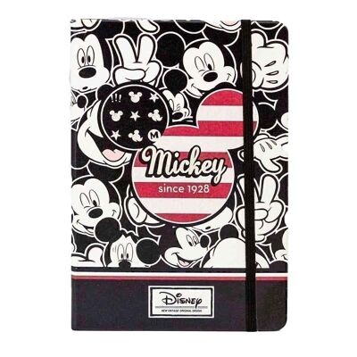Disney Mickey Mouse U.S.R.- Carnet de notes, noir