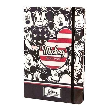 Disney Mickey Mouse U.S.R.- Carnet de notes, noir 3