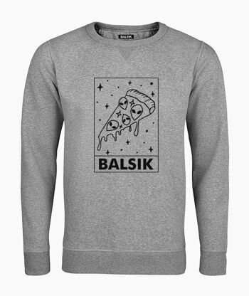 SWEAT-SHIRT UNISEXE SPICE PIZZA GRIS 1