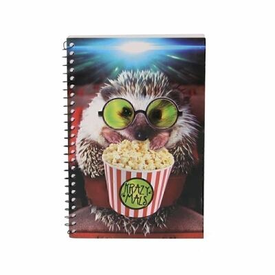 Krazymals Hedgehog-Bloc de Notas, Multicolor