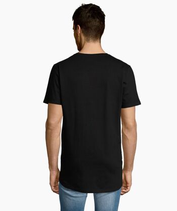 LOGO ROND TR. ON CHEST T-SHIRT EXTRA LONG NOIR 2