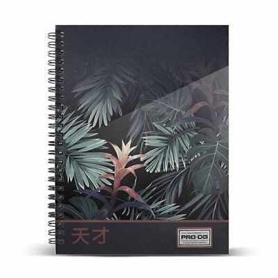 PRODG Tokio-Cuaderno A5 Papel Cuadriculado, Azul Oscuro