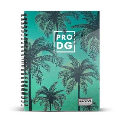 PRODG California-Notebook A5 Papier millimétré, Vert