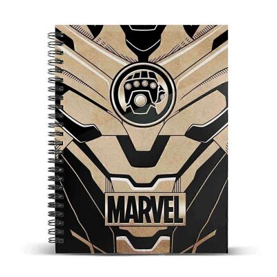 Thanos Glove-Notebook A5 Graph Paper, Beige