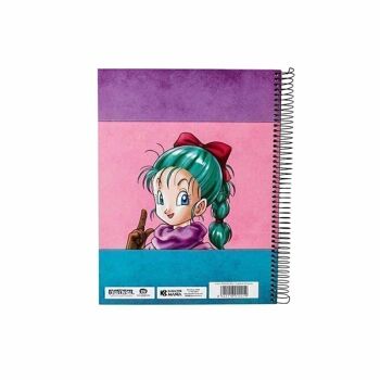 Dragon Ball (Dragon Ball) Bulma-Notebook A5 Papier millimétré, Rose 4