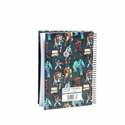 Marvel Brawl-Notebook A5 Graph Paper, Multi-Colour