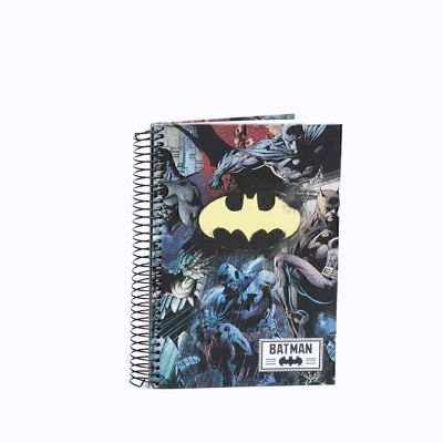 DC Comics Batman Darkness-Cuaderno A5 Papel Cuadriculado, Multicolor
