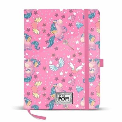 Oh My Pop! -Diary 14x21cm, Fuchsia