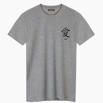 Love in japan gray unisex t-shirt
