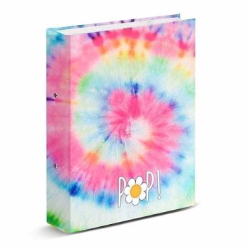 Oh Mon Pop ! Tie Dye-4 Classeur à anneaux Multicolore