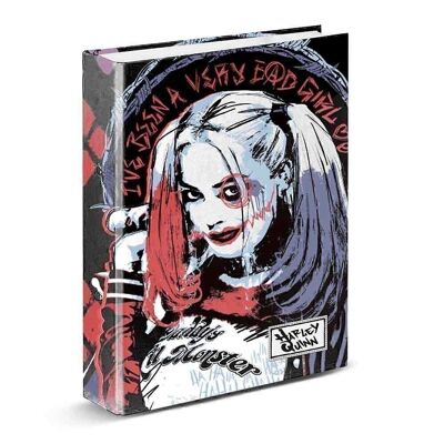 DC Comics Harley Quinn Crazy-4 Classeur à anneaux Multicolore