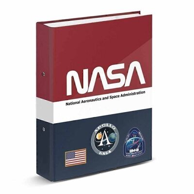 NASA Mission-4 Ring Binder, Red