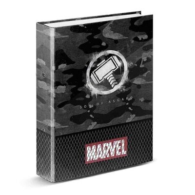 Marvel Thor Hammer-Carpeta 4 Anillas, Gris