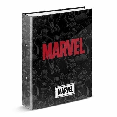 Marvel Timely-Carpeta 4 Anillas, Negro