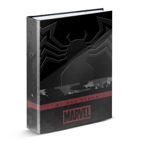 Marvel Venom Monster-Carpeta 4 Anillas, Negro