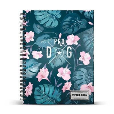 PRODG Tropic Blue-Notebook A4 Graph Paper, Dark Blue