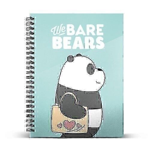 Somos Osos Panda-Cuaderno A4 Papel Cuadriculado, Blanco